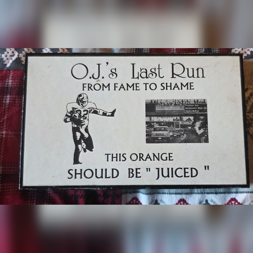 O.J.'s Last Run Collector's Item